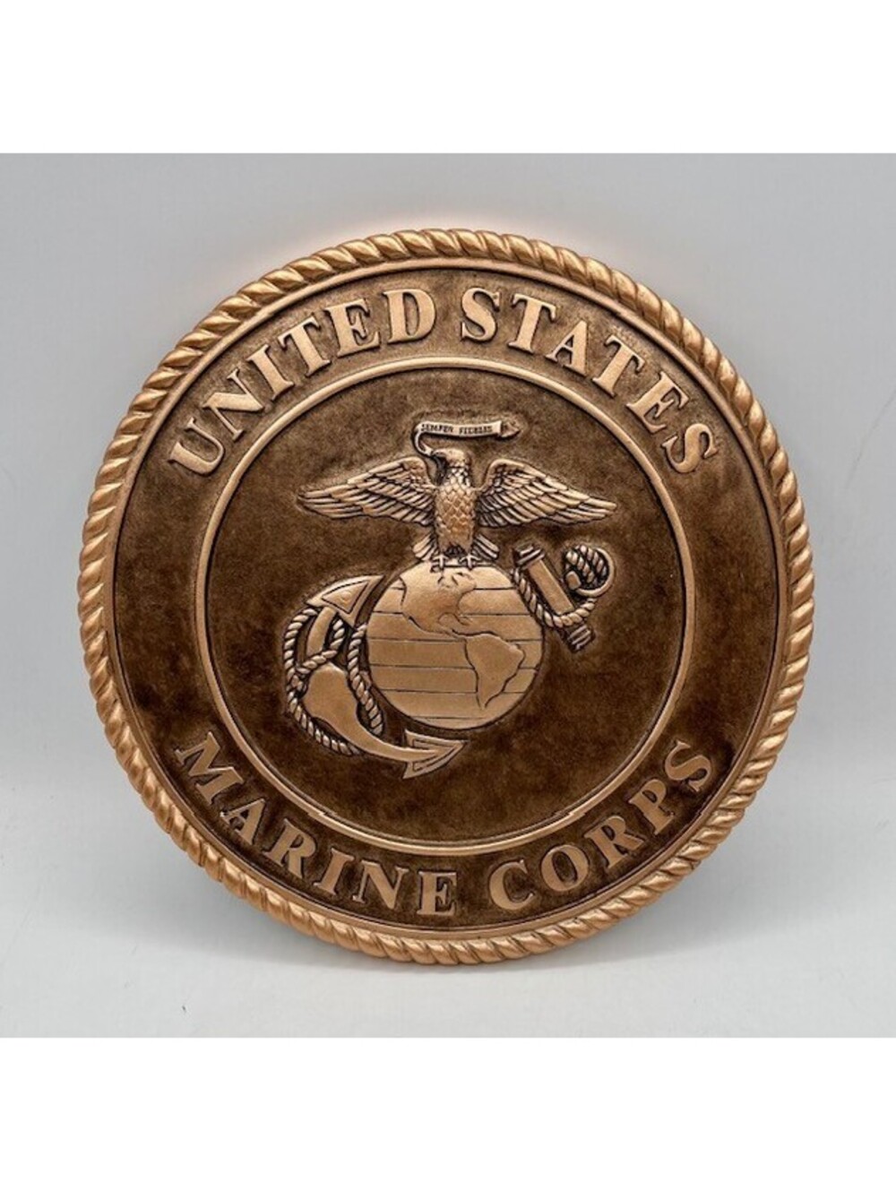 Spoontiques Marines Bronze-Tone Stepping Stone Or Wall Plaque.